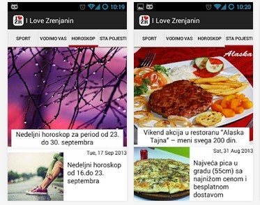 android aplikacija portal ilovezrenjanin