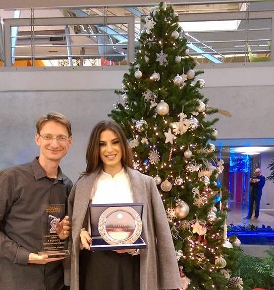 Ivana sa trenerom Obradovićem