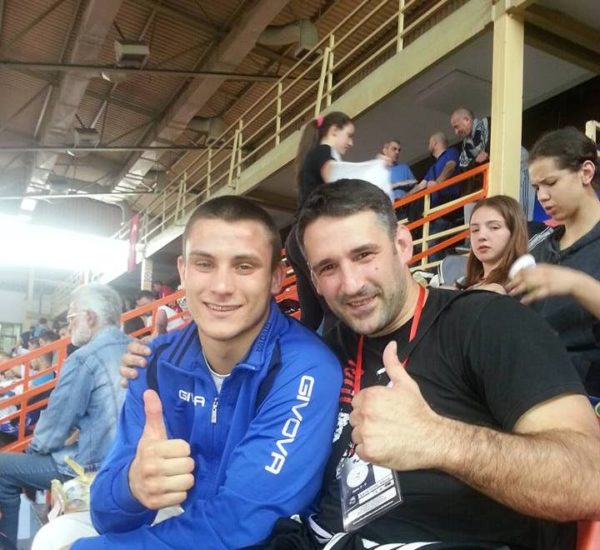 Sarić sve bolji na evro - sceni 1 Dušan Sarić sa trenerom OJK Proleter MD, Nikolom Savatovićem