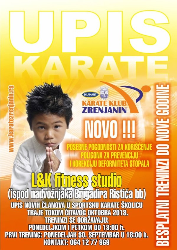 rsz besplatna karate skolica upis 2013 2