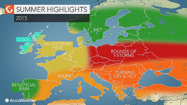 Prognoza za leto 2015 AccuWeather