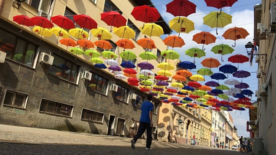 Umbrella Street Art
