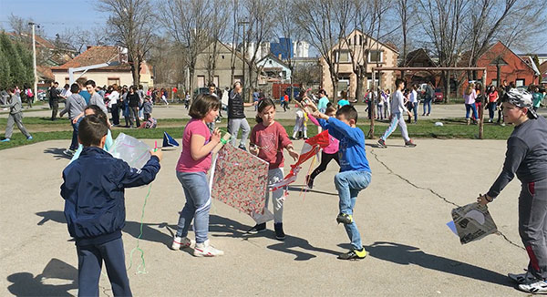 flying kites