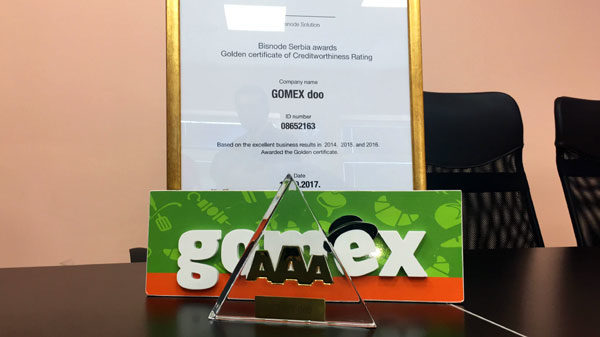 gomex aaa sertifikat