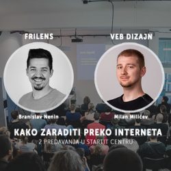 2 predavanja u startit centru na temu zarade preko interneta 600