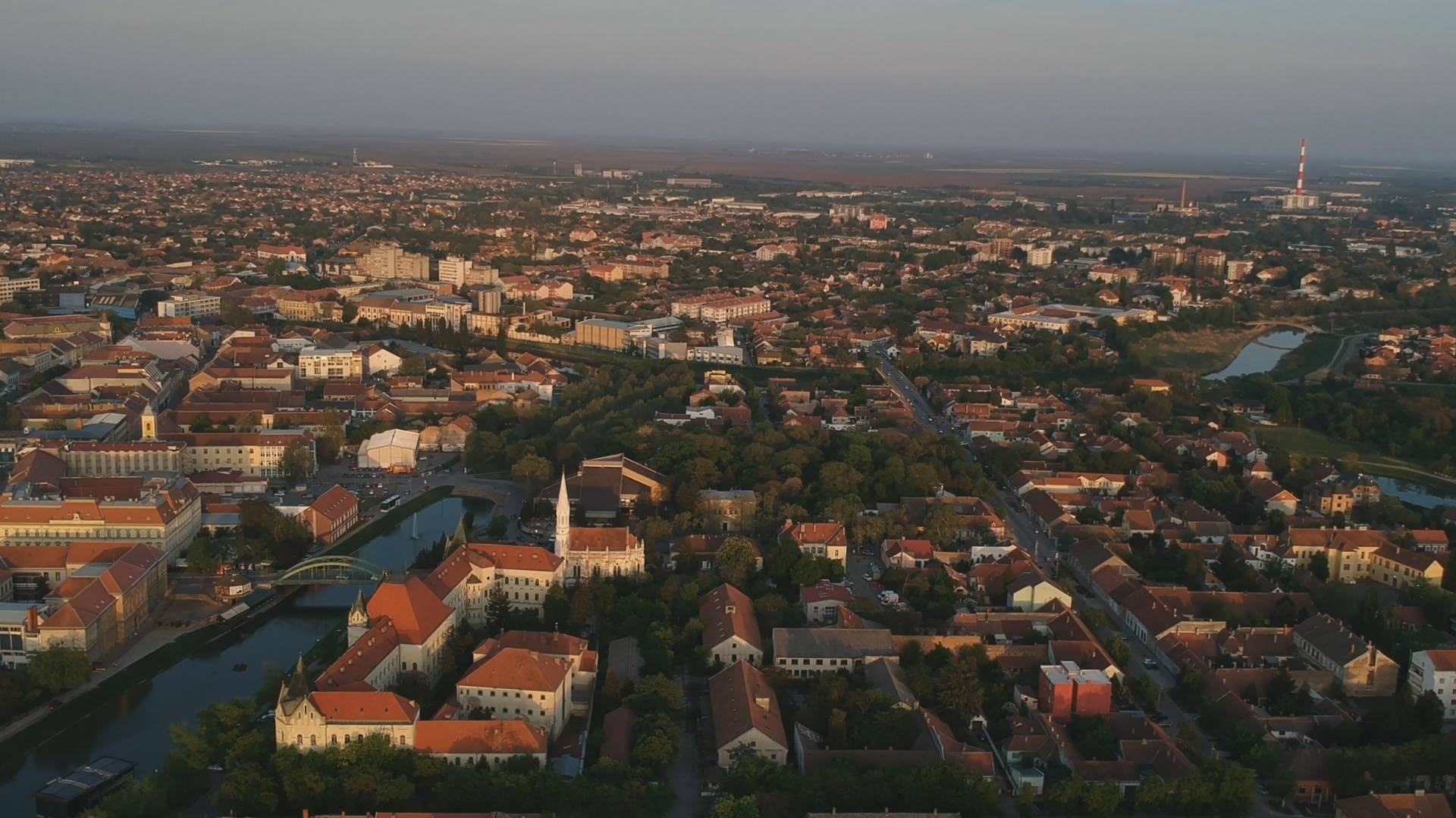 grad panorama zrenjanin dron