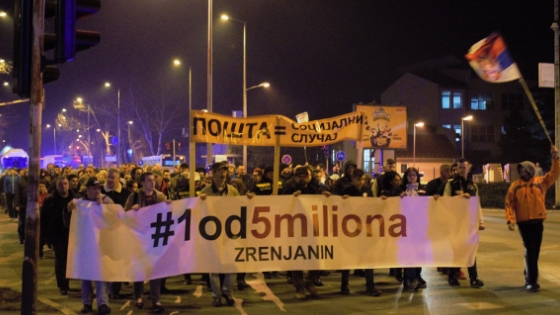 1 od 5 miliona zrenjanin 7. protest