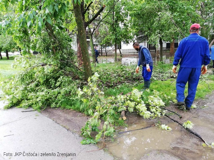 nevreme zrenjanin3 jkp cistoca zelenilo