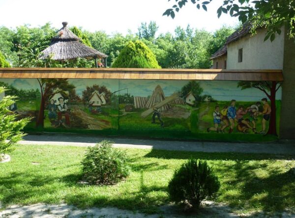 belo blato zidni mural 2020