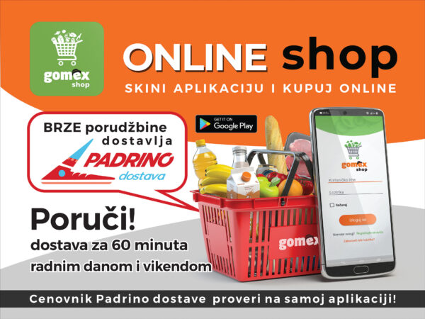 Gomex OnLINE shop Padrino bilbord