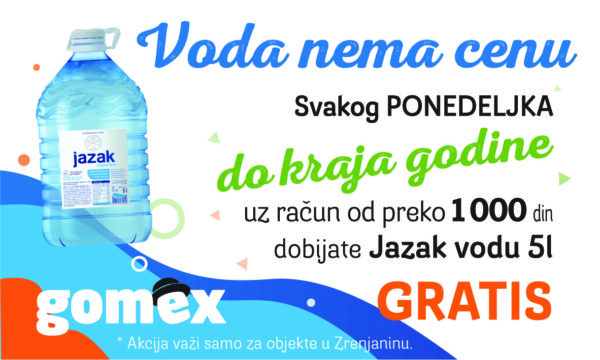 Gomex voda nema cenu vinjeta ZR 1