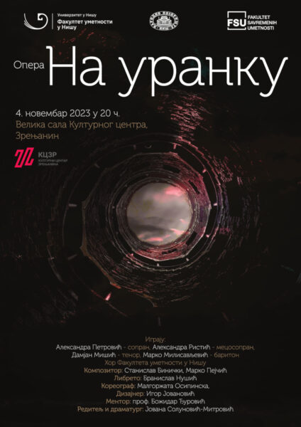 Plakat opera Na uranku 4. 11. 2023