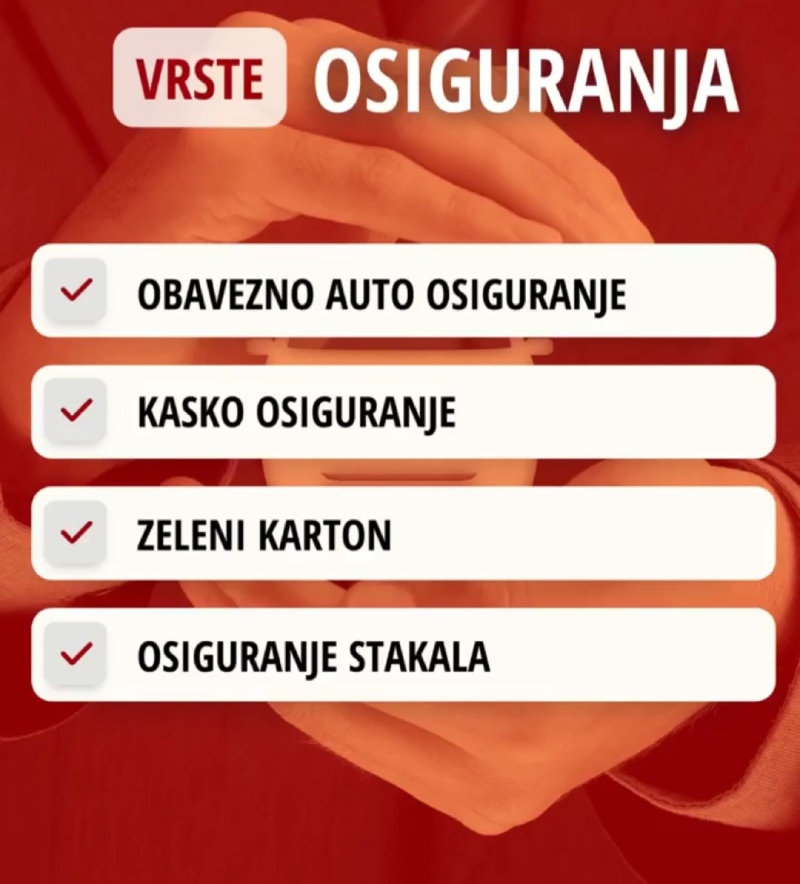 vrste osiguranja- auto centar optima