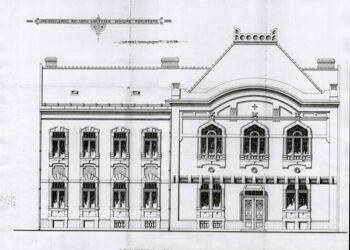 Foto: Zavod za zaštitu spomenika kulture Zrenjanin / Crtež iz originalnog plana Zgrada Biskupskog ordenarijata