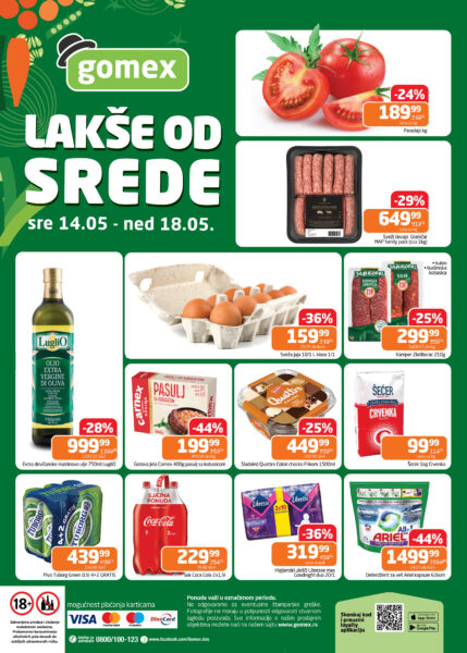20 2025 Lakse od srede 14.05 18.05
