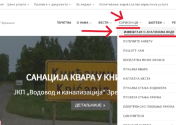 izvestaji analiza vode sa postrojenja vodovod zrenjanin vik zr 1